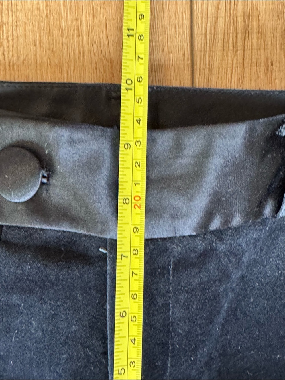 Banana Republic Martin Fit Black Velvet Flare Pants Silk Waist Women’s 6L - Picture 4 of 9